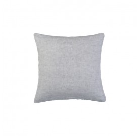 Housse de coussin carré 45 x 45 cm en lin lavé chambray Pierre