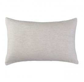 Housse de coussin rectangulaire 40 x 60 cm en lin lavé chambray Lin