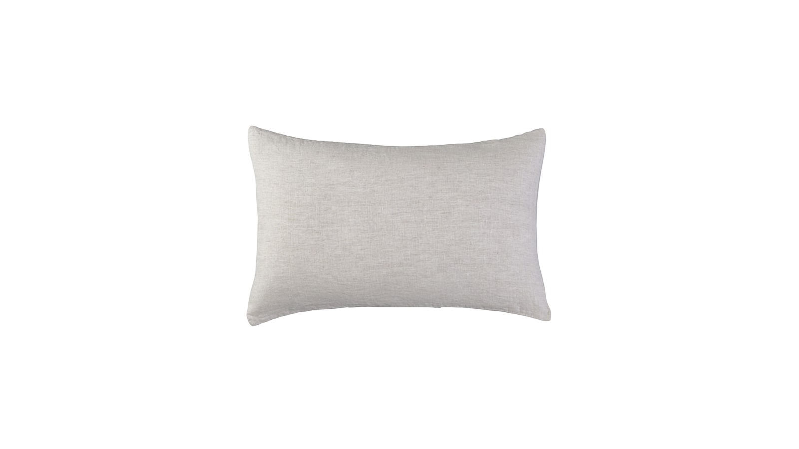 Housse de coussin rectangulaire 40 x 60 cm en lin lavé chambray Lin