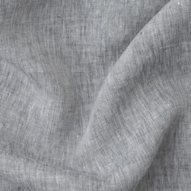 Lin lavé chambray Charbon