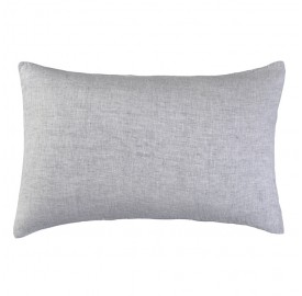 Housse de coussin rectangulaire 40 x 60 cm en lin lavé chambray Pierre