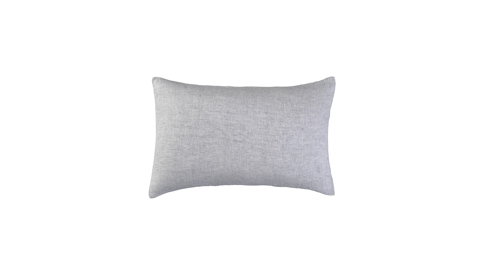 Housse de coussin rectangulaire 40 x 60 cm en lin lavé chambray Pierre