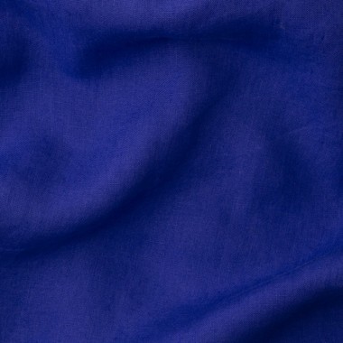 Lin lavé uni Bleu Klein