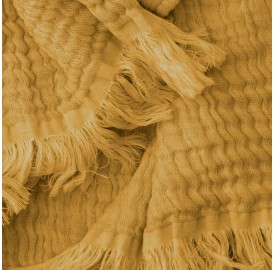 Gaze lin & coton Jaune Pépite