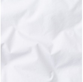 Coton lavé percale Blanc Optique