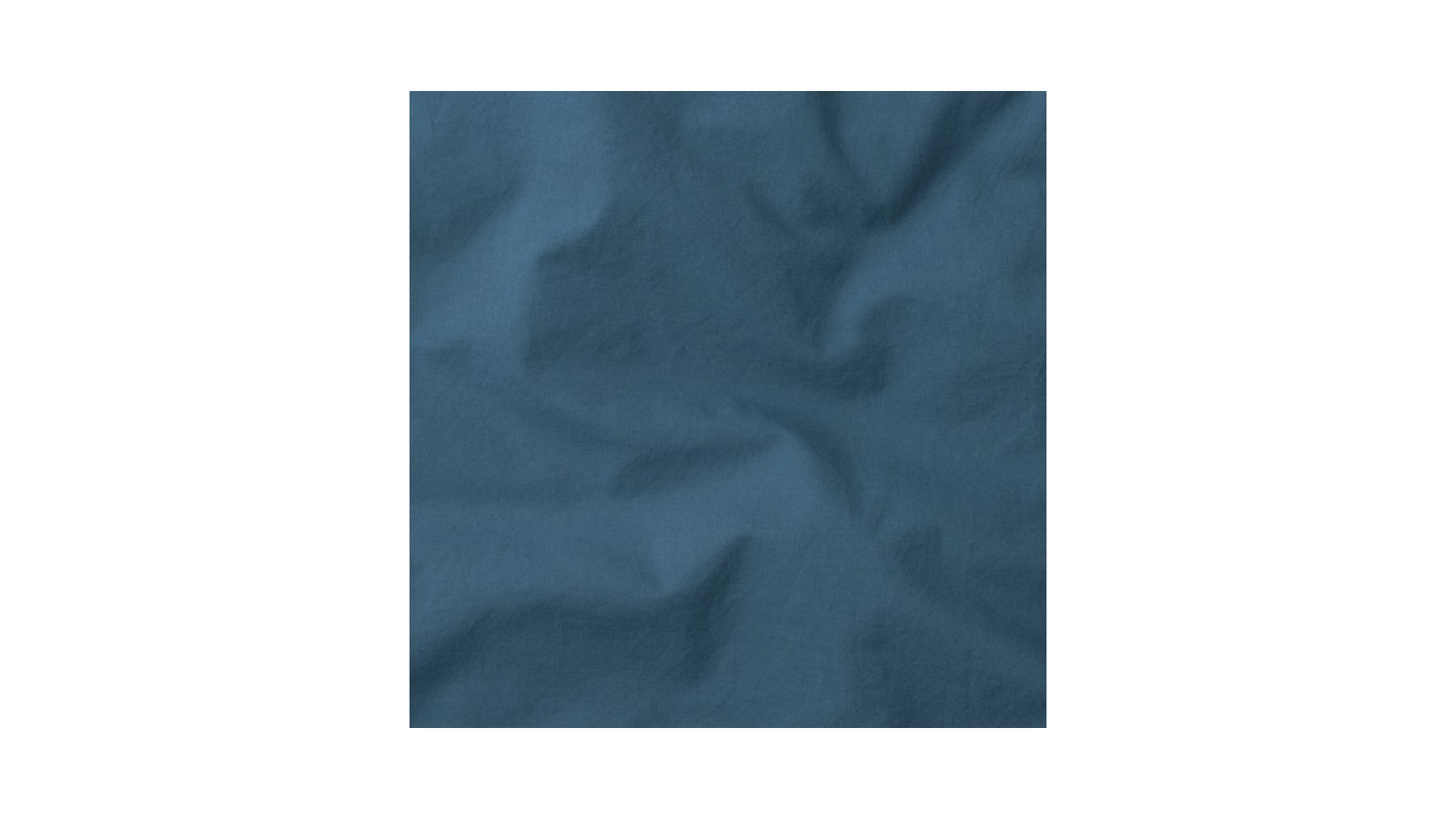 Coton lavé percale Bleu Pétrole