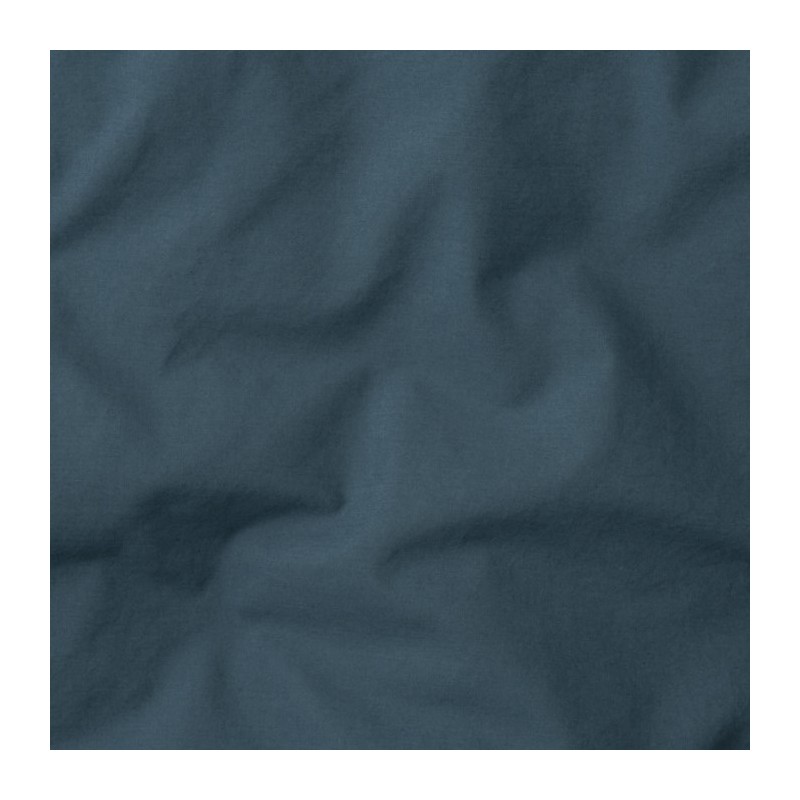 Coton lavé percale Bleu Coin Coin