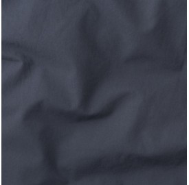 Coton lavé percale Bleu Encre