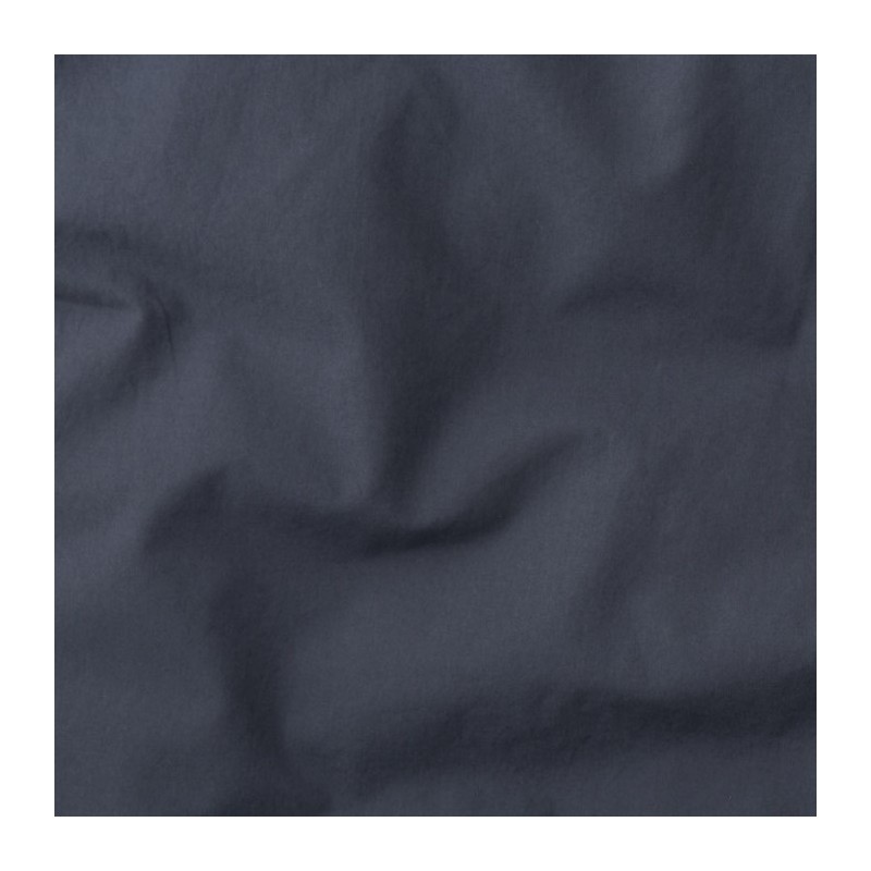 Coton lavé percale Bleu Encre