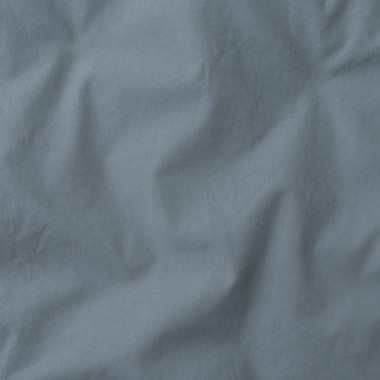 Coton lavé percale Bleu Orage