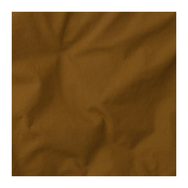 Coton lavé percale Caramel