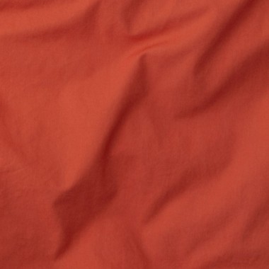 Coton lavé percale Orange Terracotta