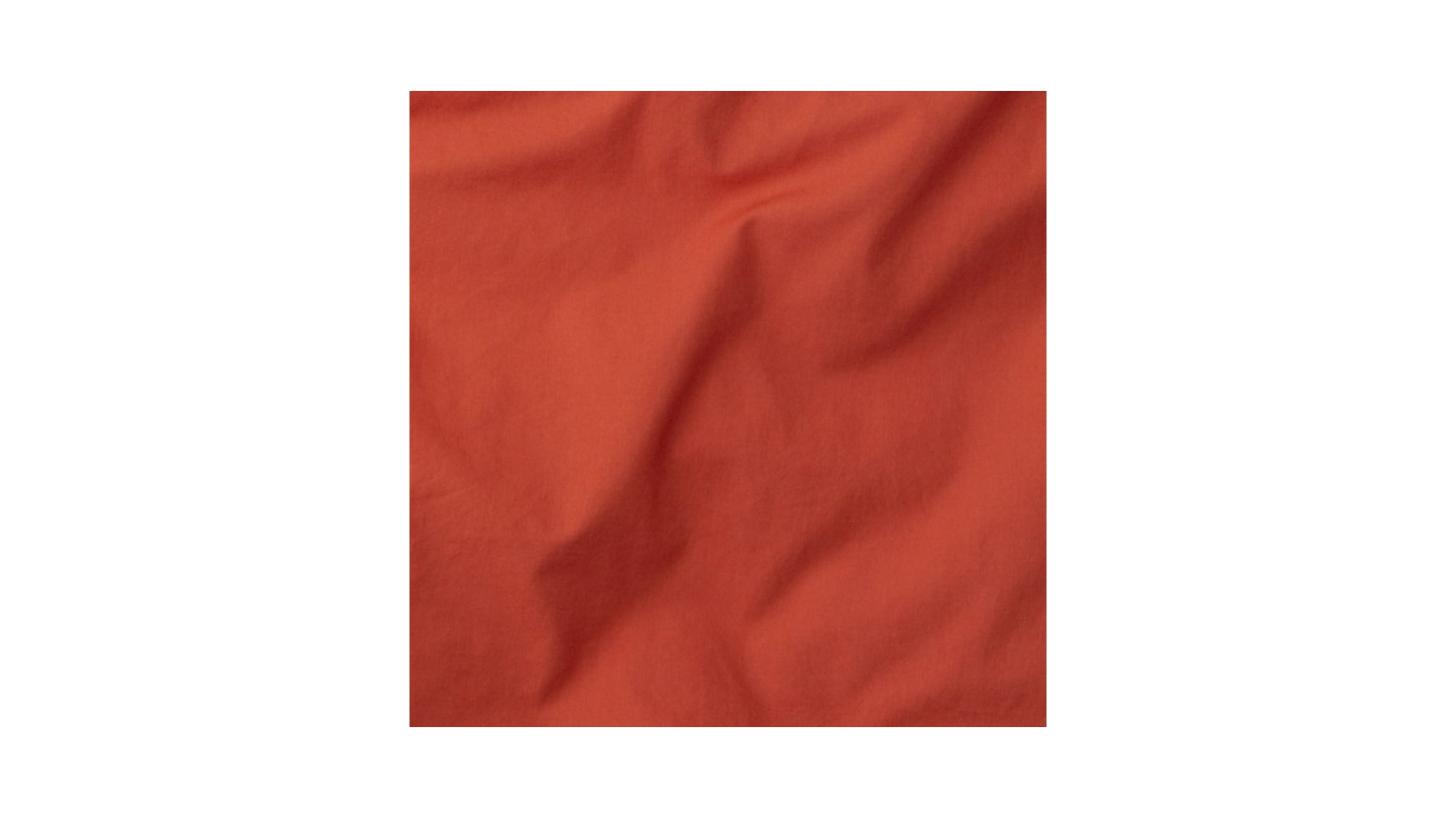 Coton lavé percale Orange Terracotta