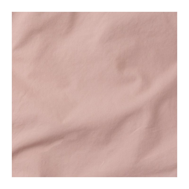 Coton lavé percale Rose Rétro