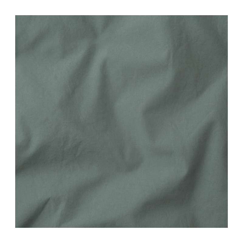 Coton lavé percale Vert Eucalyptus