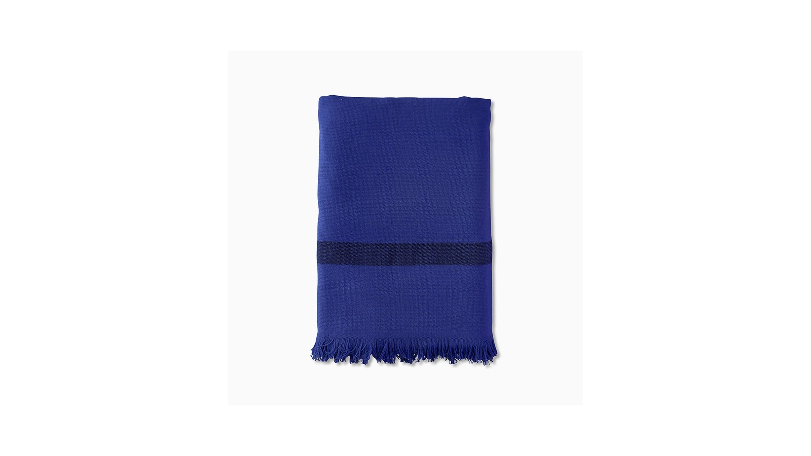 Fouta éponge 90 x 200 cm en coton bio Bleu Klein