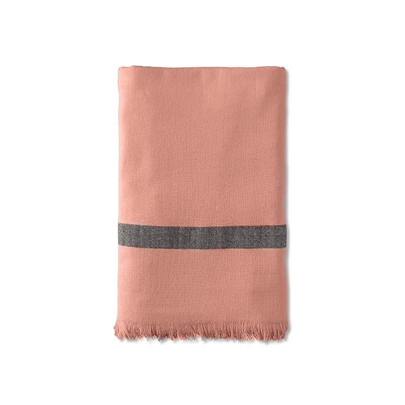 Fouta éponge 90 x 200 cm en coton bio Rose Melba Fouta éponge 90 x 200 cm en coton bio Rose Melba