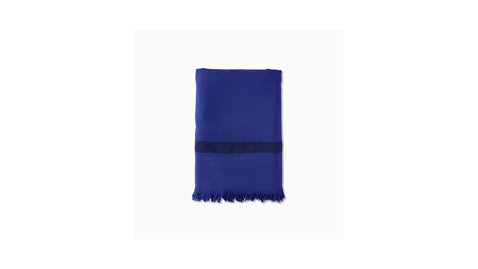 Fouta éponge enfant 70 x 140 cm en coton bio Bleu Klein