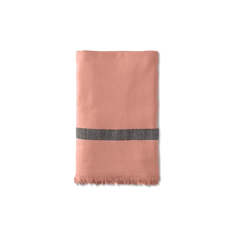 Fouta éponge enfant 70 x 140 cm en coton bio Rose Melba Fouta éponge enfant 70 x 140 cm en coton bio Rose Melba