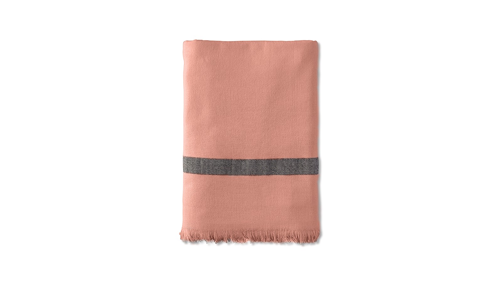 Fouta 2 places éponge 200 x 200 cm en coton bio Rose Melba Fouta 2 places éponge 200 x 200 cm en coton bio Rose Melba