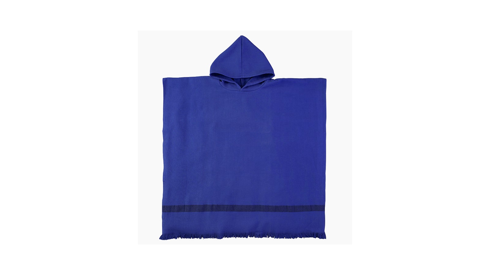 Poncho enfant en éponge de coton bio Bleu Klein