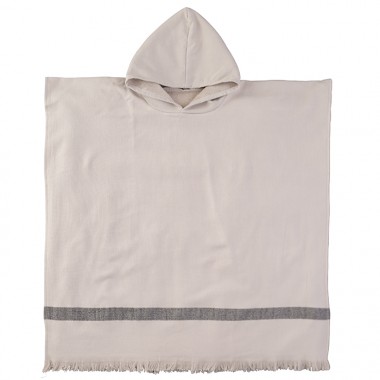 Poncho adulte en éponge de coton bio Argile