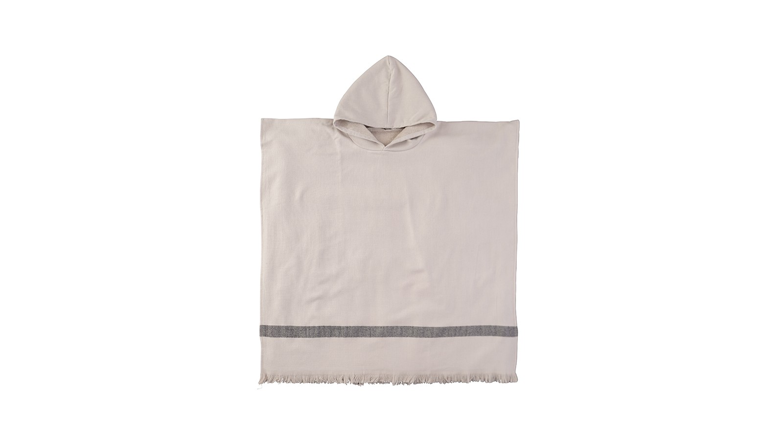 Poncho adulte en éponge de coton bio Argile