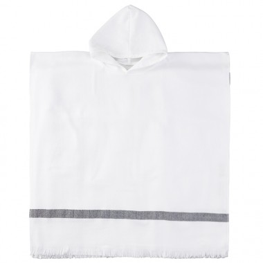 Poncho adulte en éponge de coton bio Blanc Optique