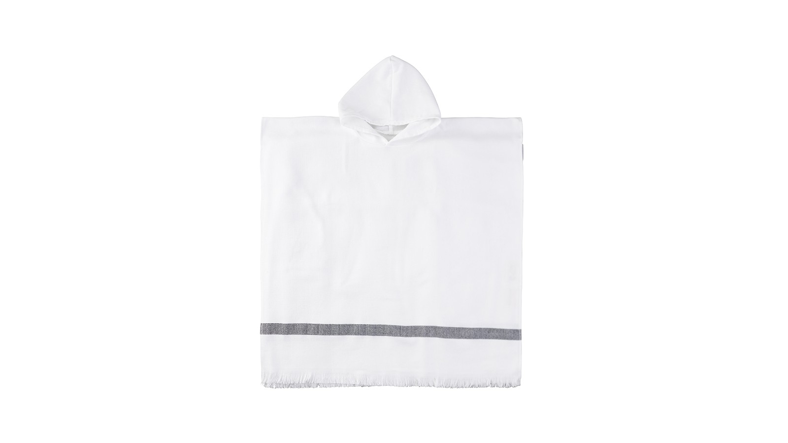 Poncho adulte en éponge de coton bio Blanc Optique