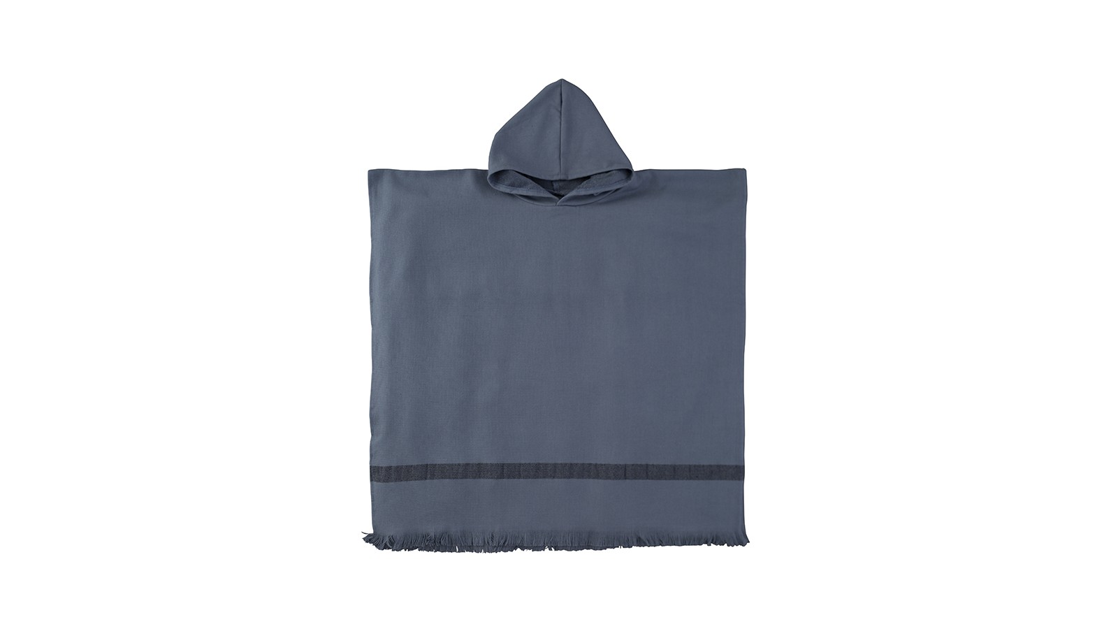 Poncho adulte en éponge de coton bio Encre