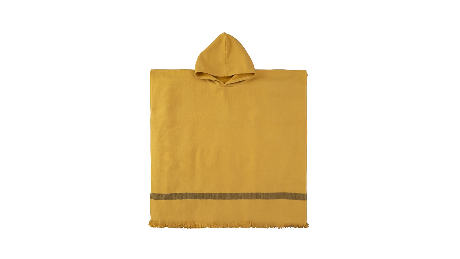 Poncho adulte en éponge de coton bio Jaune Pépite