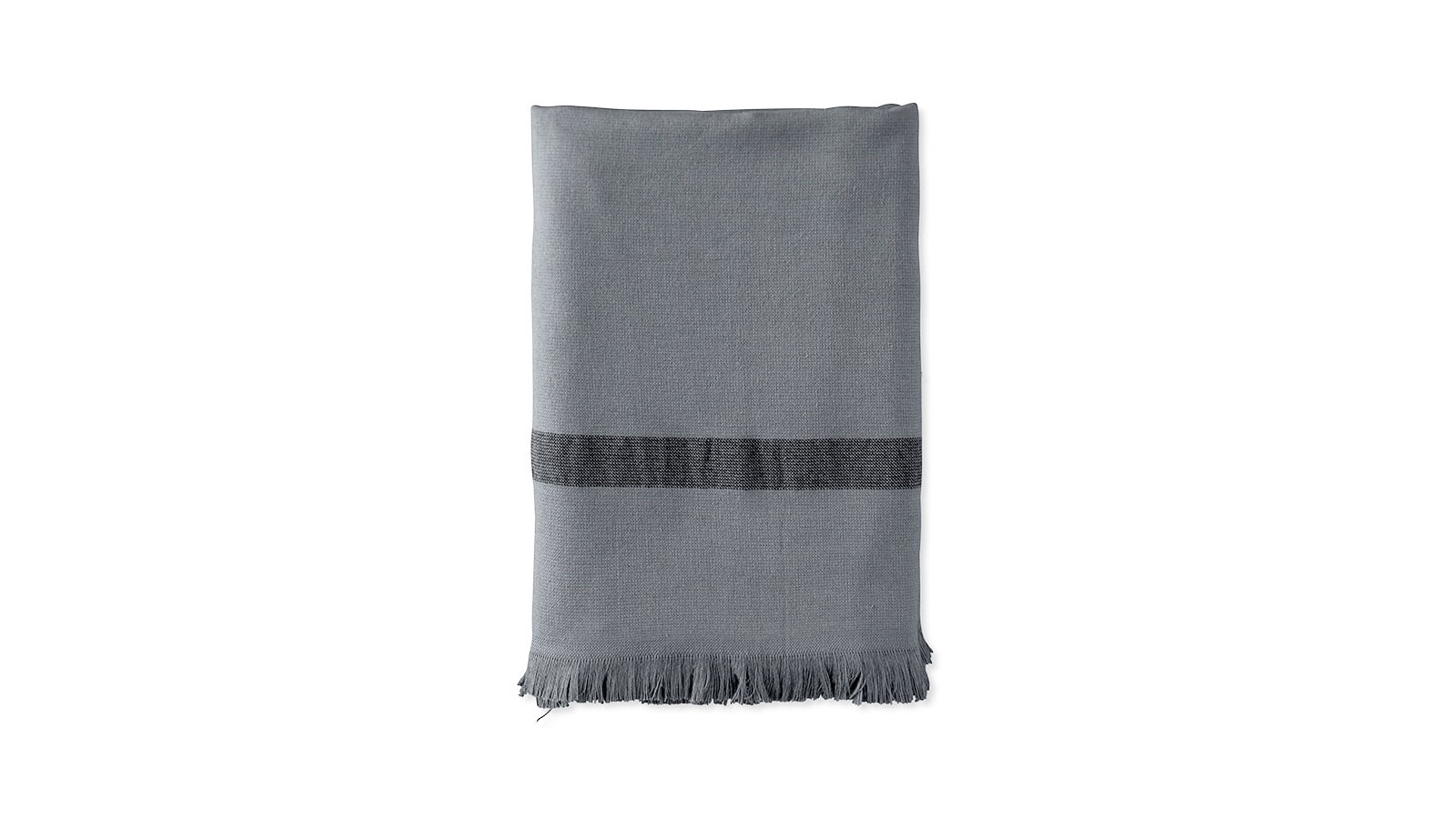 Fouta 2 places éponge 200 x 200 cm en coton bio Gris Cendre