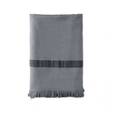 Fouta éponge 90 x 200 cm en coton bio Gris Cendre