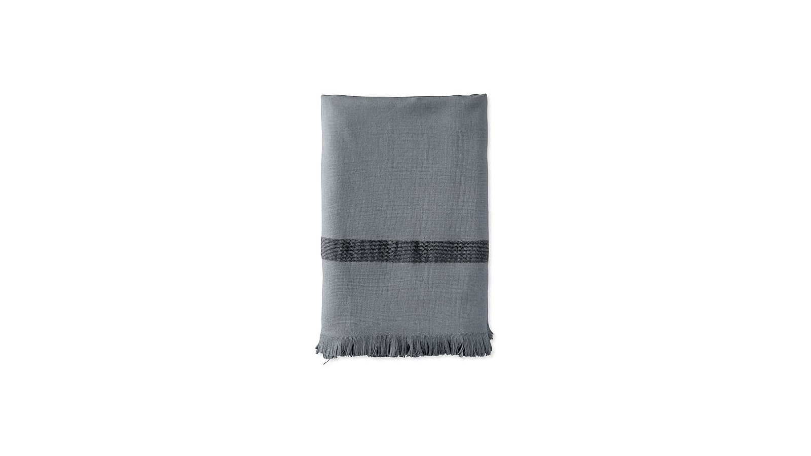 Fouta éponge 90 x 200 cm en coton bio Gris Cendre