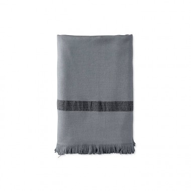 Fouta éponge enfant 70 x 140 cm en coton bio Gris Cendre