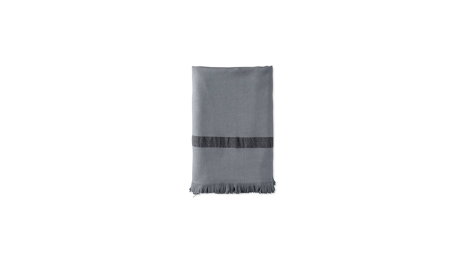 Fouta éponge enfant 70 x 140 cm en coton bio Gris Cendre