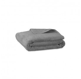 Serviette de bain en éponge de coton bio Gris Cendre