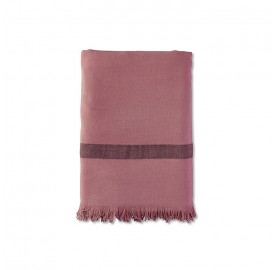 Fouta éponge enfant 70 x 140 cm en coton bio Rose Boudoir