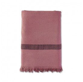 Fouta éponge 90 x 200 cm en coton bio Rose Boudoir