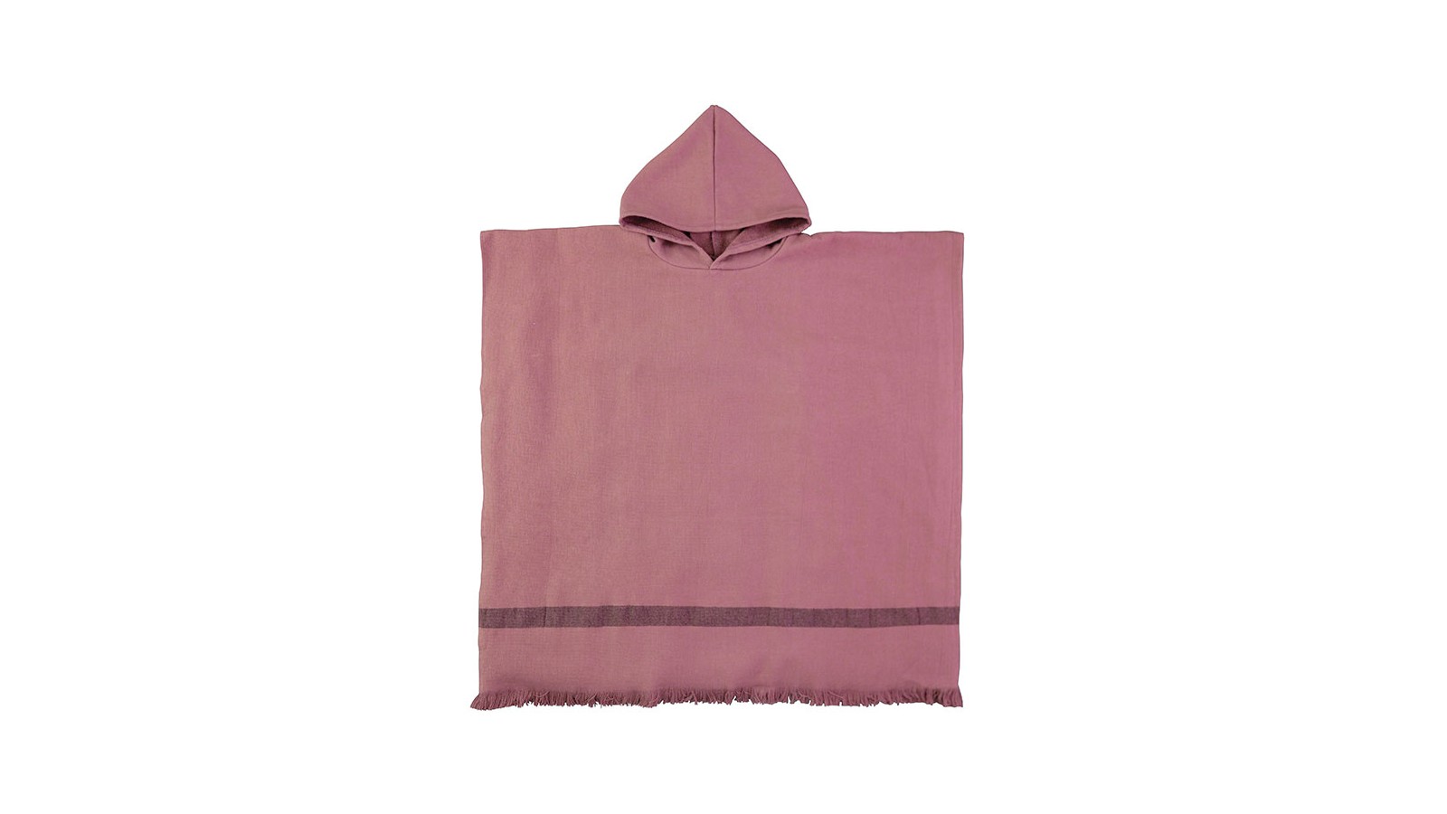 Poncho adulte en éponge de coton bio Rose Boudoir