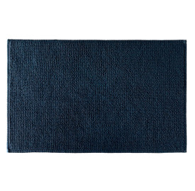 Tapis de bain moelleux 50x80cm Bleu Encre