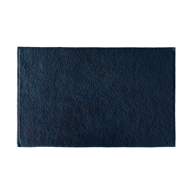 Tapis de bain moelleux 50x80cm Bleu Encre