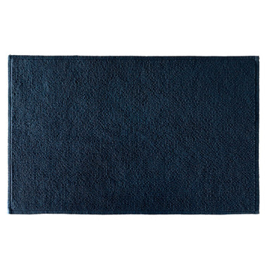 Tapis de bain moelleux 50x80cm Bleu Encre