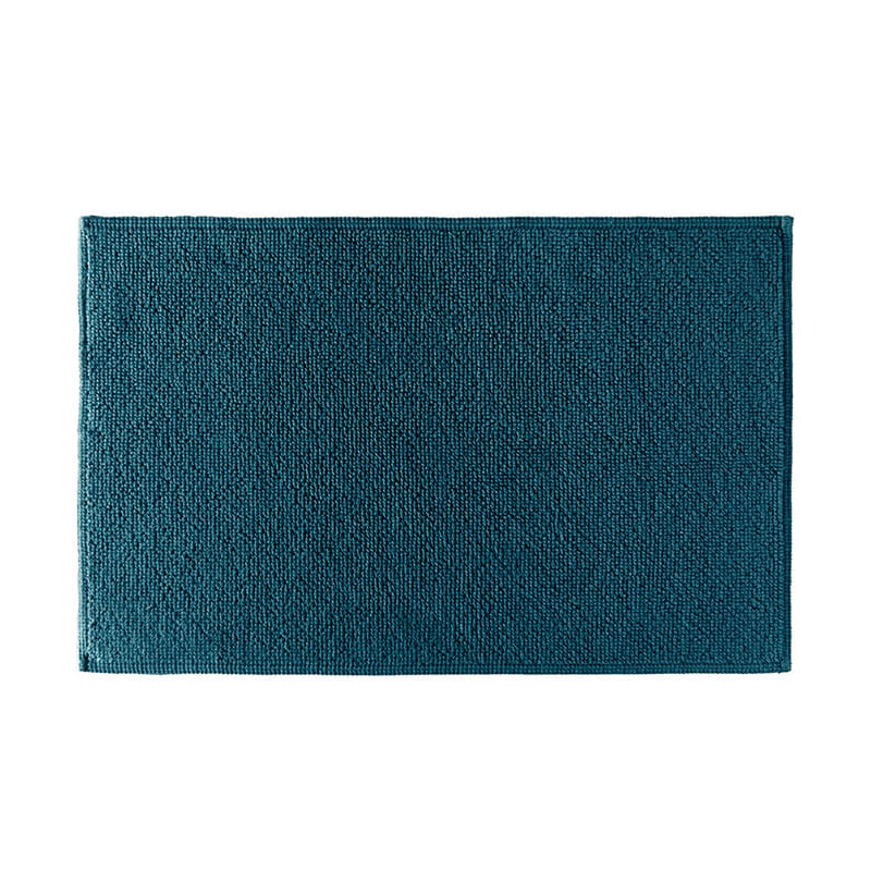 Tapis de bain moelleux 50x80cm Bleu Pétrole
