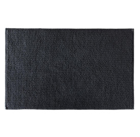 Tapis de bain moelleux 50x80cm Gris Charbon