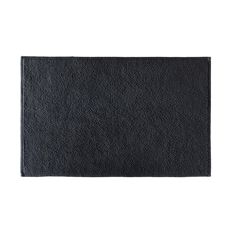 Tapis de bain moelleux 50x80cm Gris Charbon