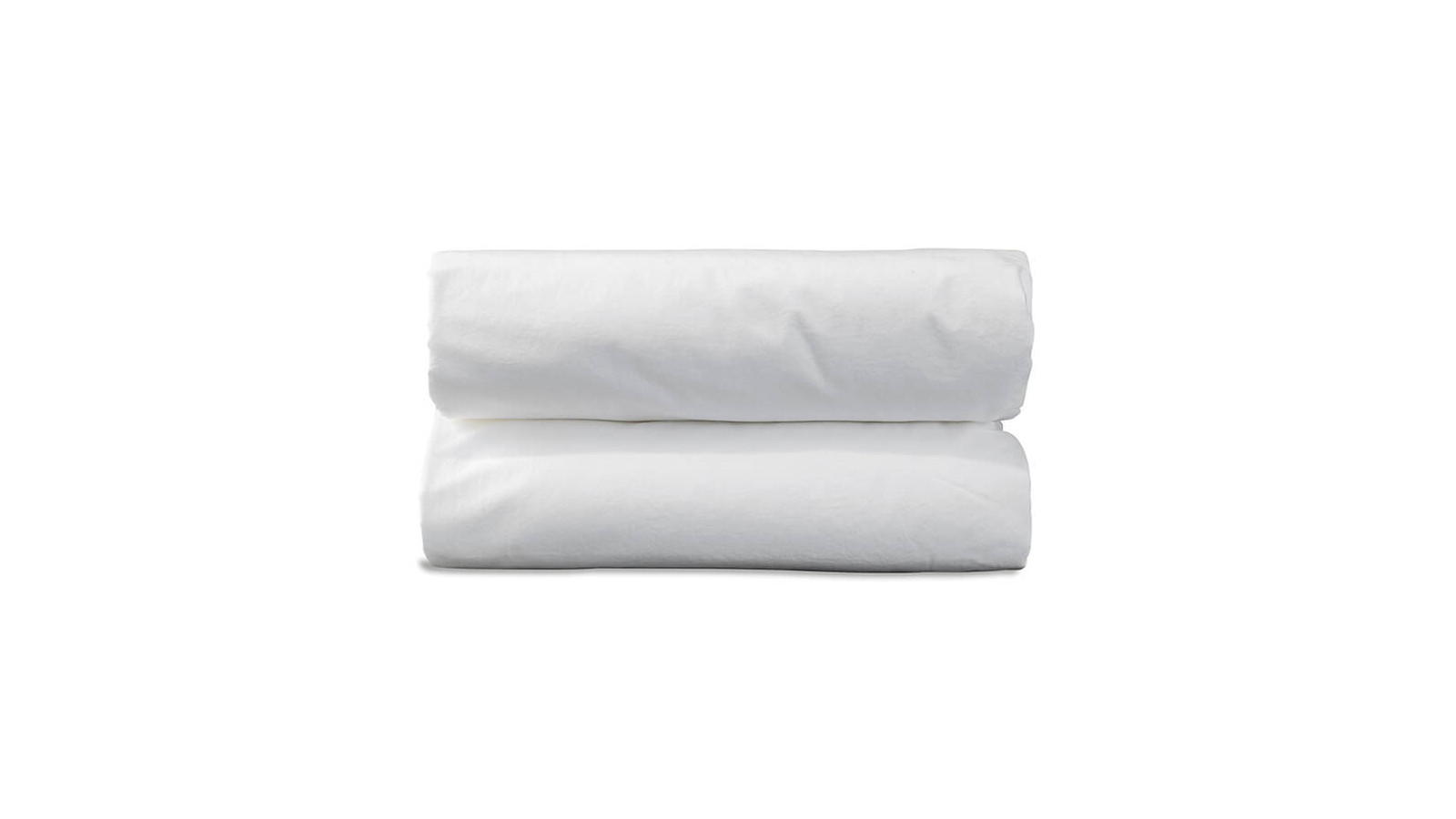 Drap housse 2 personnes en coton lavé percale bio Petit Lait