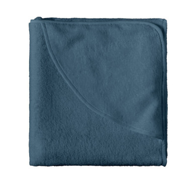 Cape de bain enfant Bleu Pétrole 100% coton bio