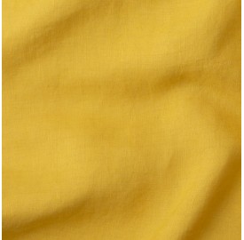 Lin lavé uni Jaune Safran