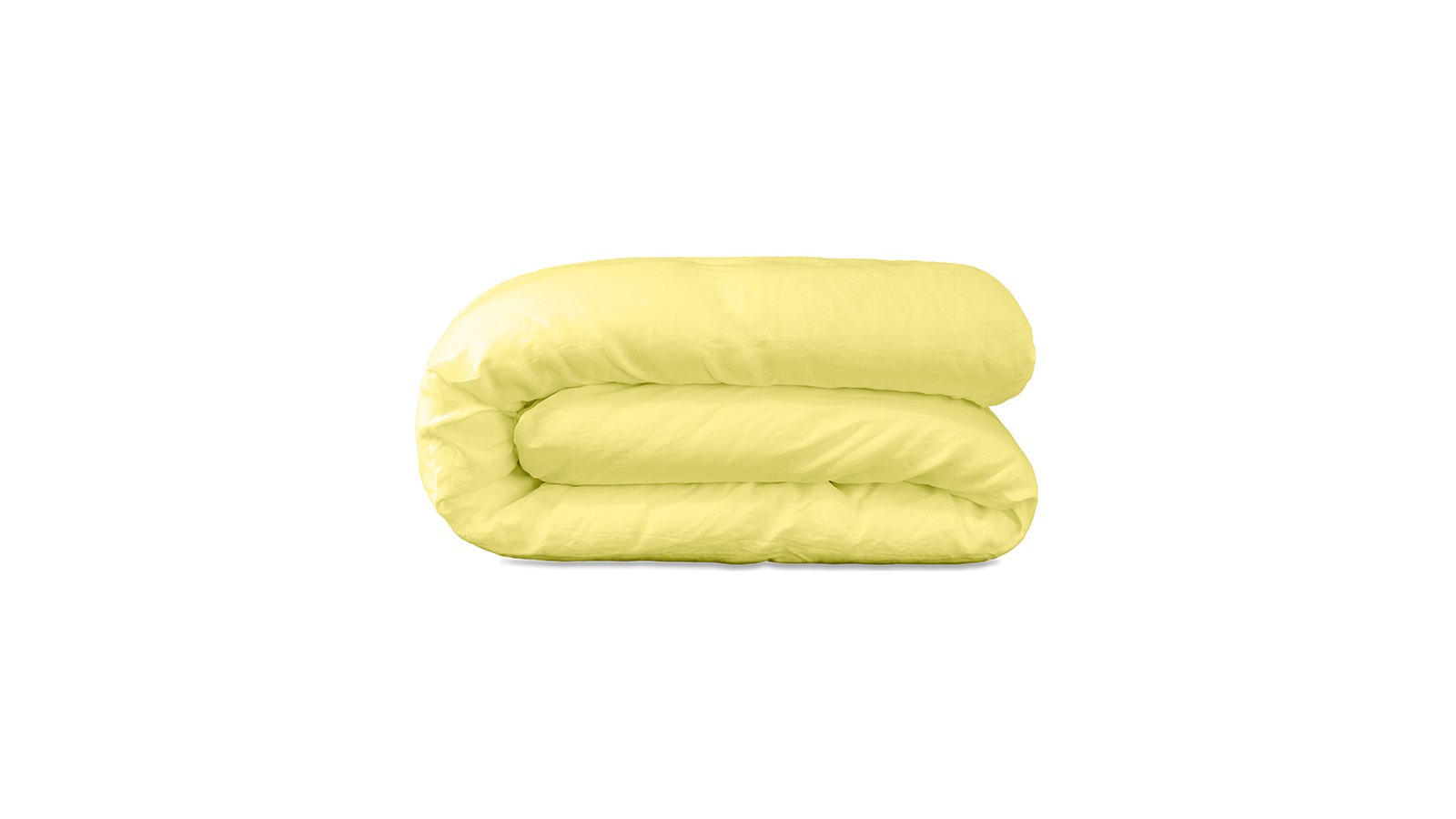 Housse de couette 2 personnes en lin lavé uni Jaune Limonade Housse de couette 2 personnes en lin lavé uni Jaune Limonade